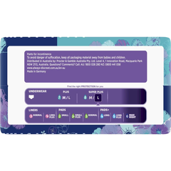 Always Discreet Incontinence Underwear Super Night Pant L 8 Pack