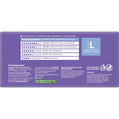 Depend Real Fit Night Defence Incontinence Underwear Women L (8 Pack)