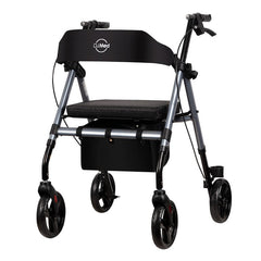 Adacss Classic Design Rollator Mobility Walker with Padded Seat