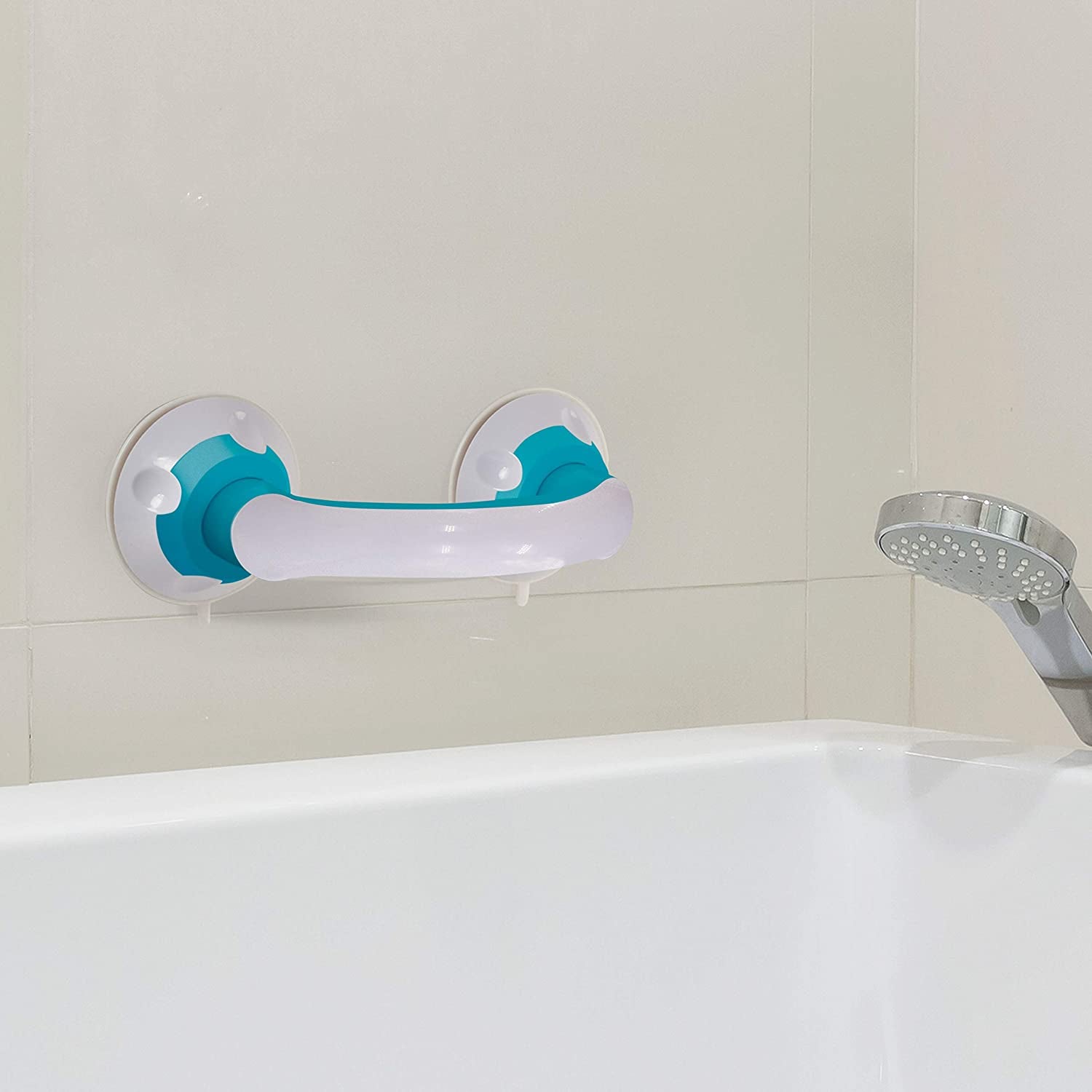 Twist Lock Suction Grip Mobility Handle for Bath Tub, Shower Stall