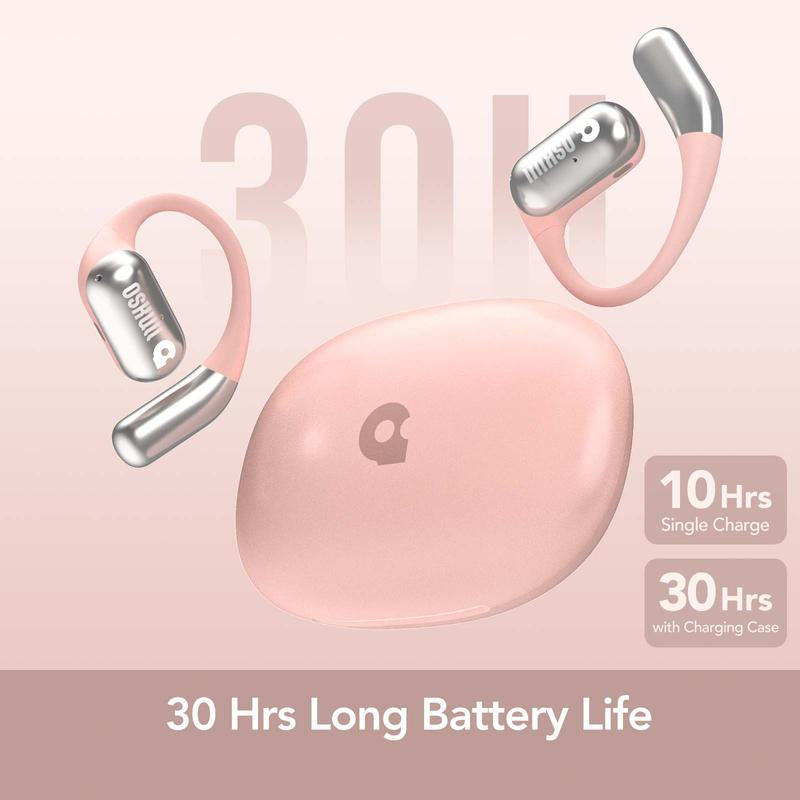 OSKULL OWS Open Ear Wireless Bluetooth Earbuds,Ipx5 Waterproof Sports Headphones with Built-In Microphone,Premium HIFI Sound Quality Audio