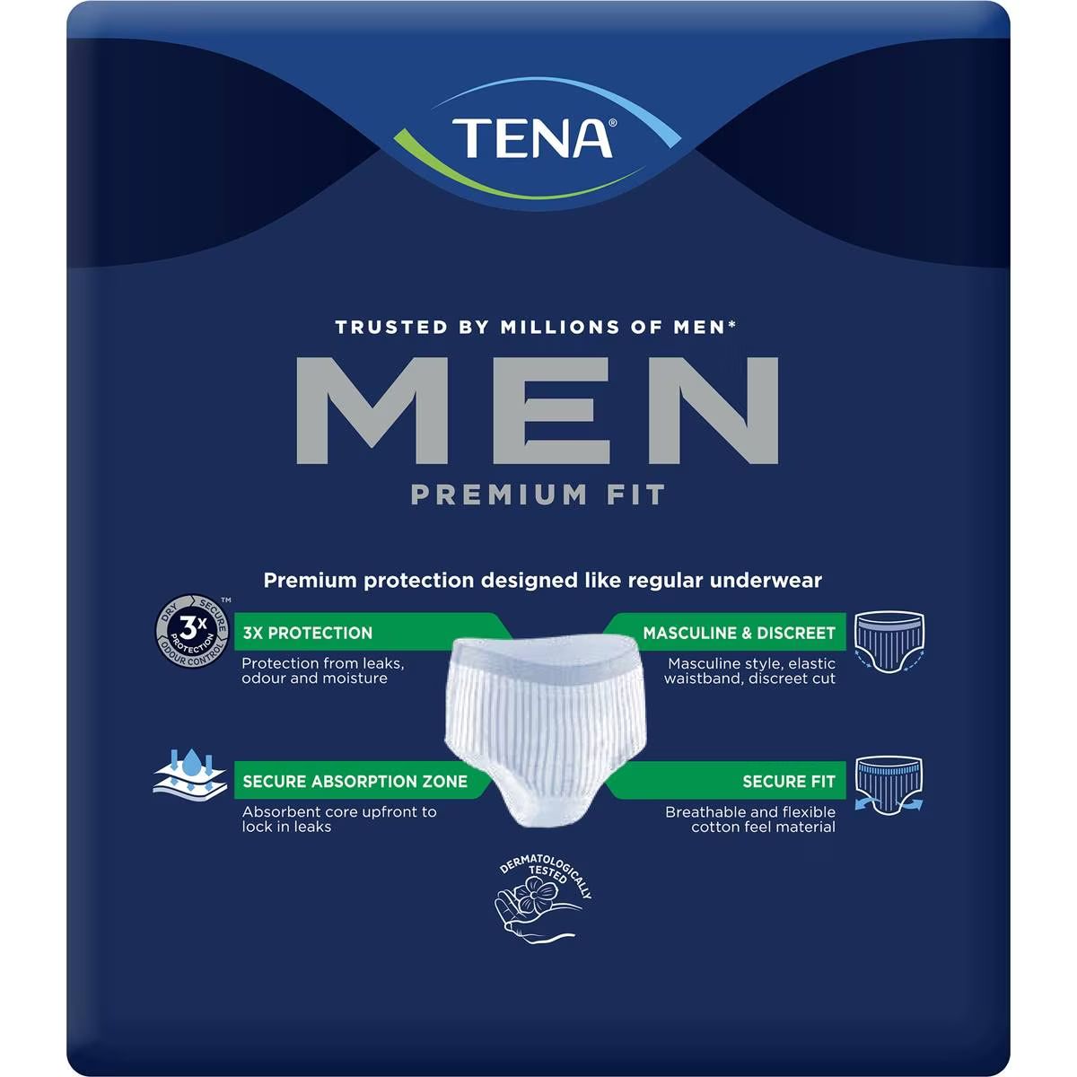 Tena Pants For Men Level 4 Medium To Large 8 Pack