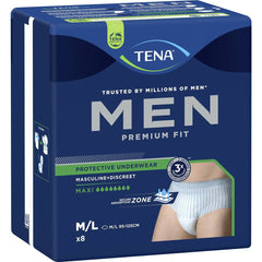 Tena Pants For Men Level 4 Medium To Large 8 Pack