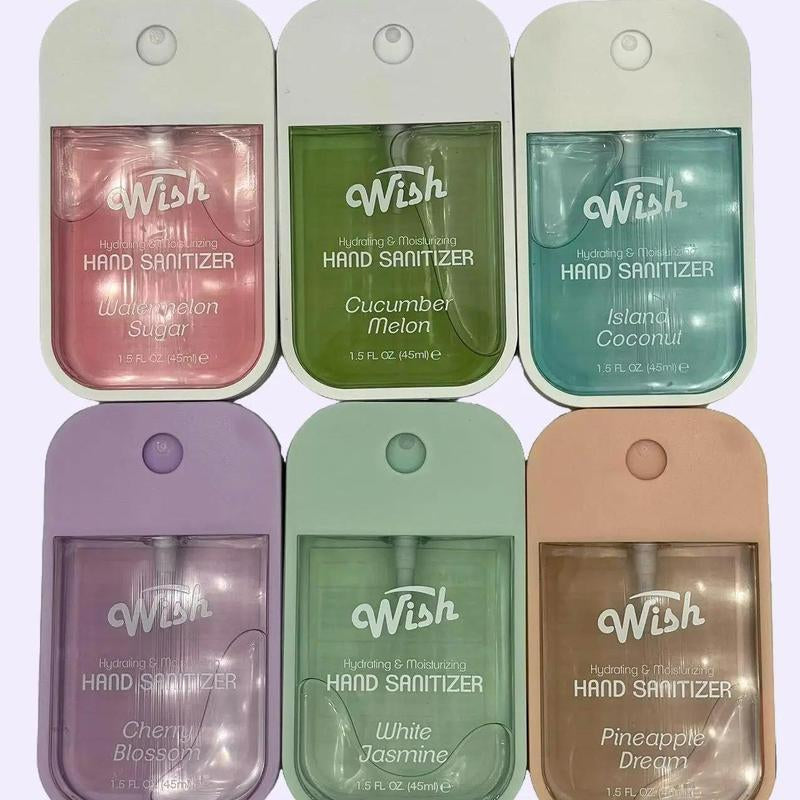 Wish Hydrating Spray Hand Sanitizer - New Popular Fragrances Gentle Handy Moisturize Moisture